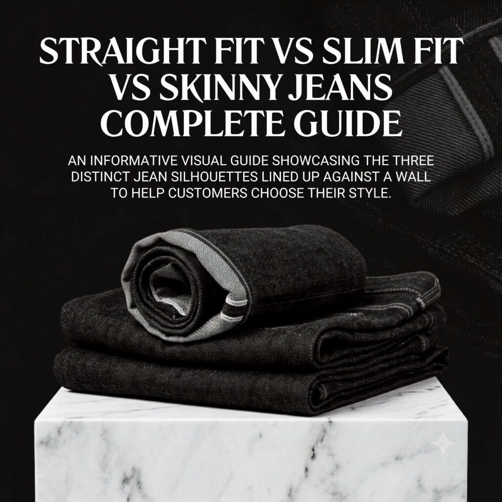 Straight Fit vs Slim Fit vs Skinny Jeans Comparison