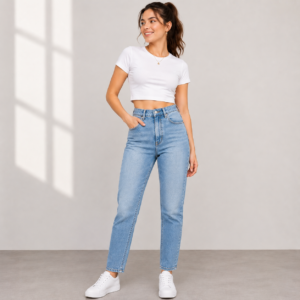 High waist jeans